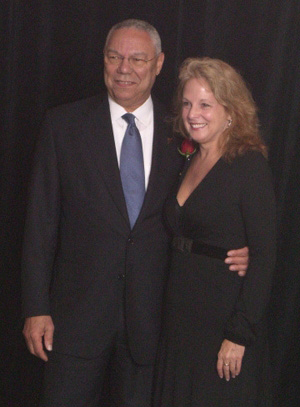 Paula Lucas and Collin Powell